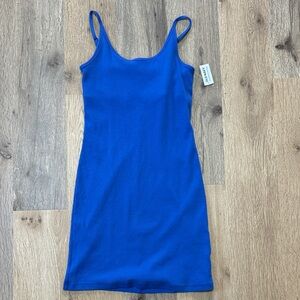 Old Navy Blue Ribbed Dress